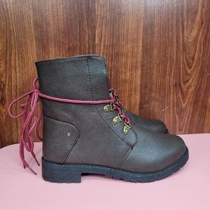 Rue21 Combats Lace Up Brow Boots Sz 7